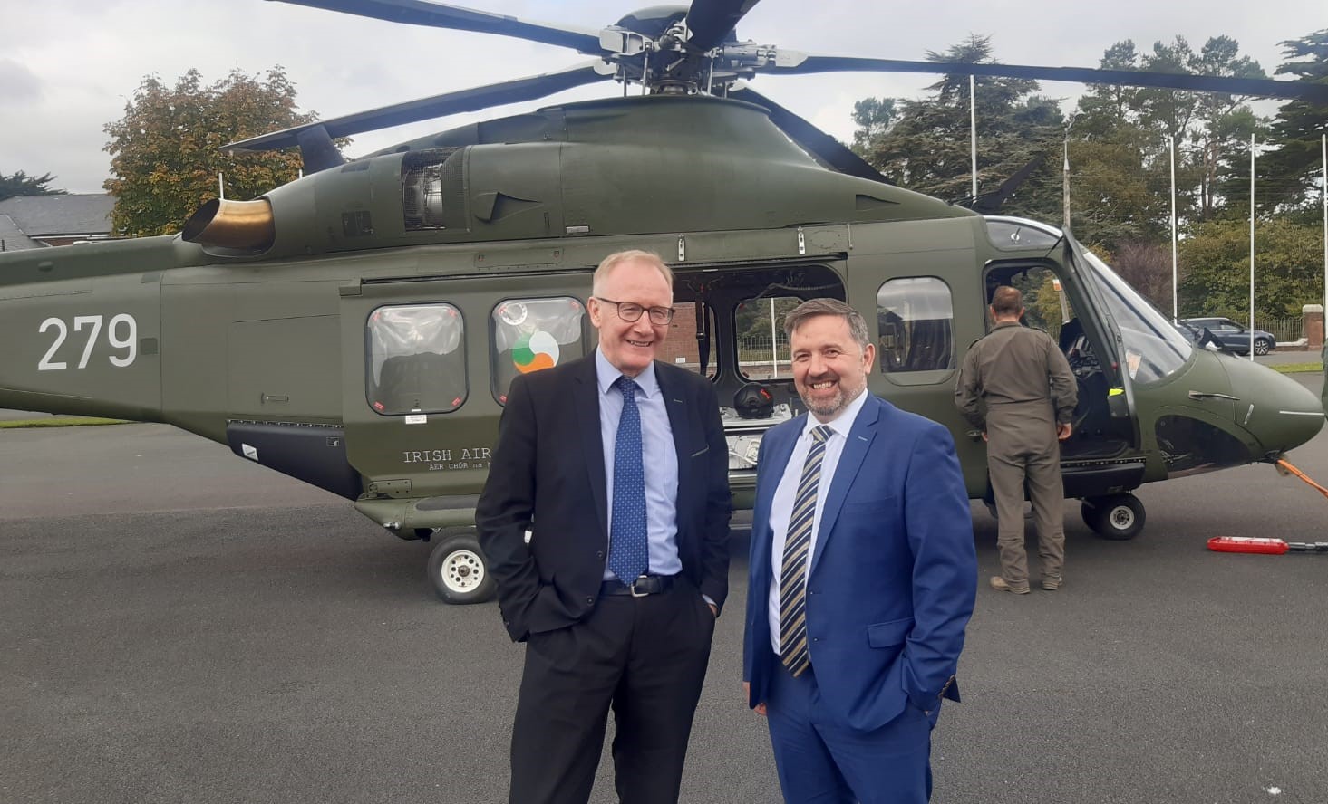 Frank Feighan, TD Minister of State with responsibility for Public Health, Well Being and National Drugs Strategy (left) and Robin Swann MLA, Minister of Health in the Northern Ireland Assembly